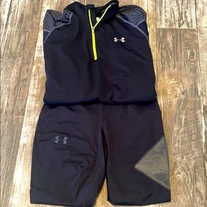 Men’s UA Storm leggings and 1/4 zip top set